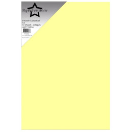 Paper Favourites - Smooth Cardstock A4 - Light Yellow - PFSS702