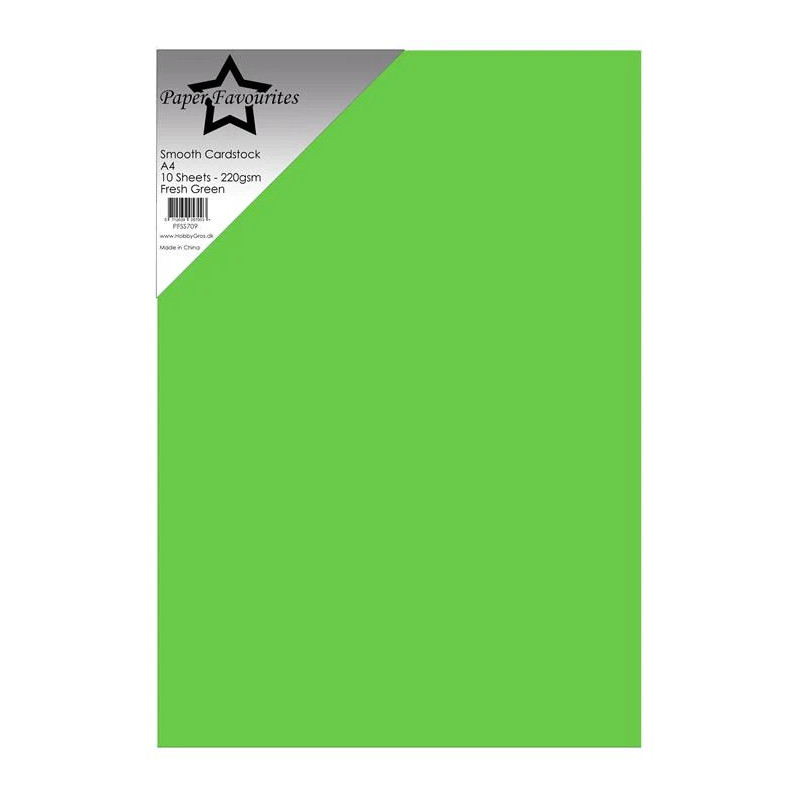 Paper Favourites - Smooth Cardstock A4 - Fresh Green