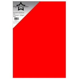 Paper Favourites - Smooth Cardstock A4 - Red/Orange Red - PFSS717