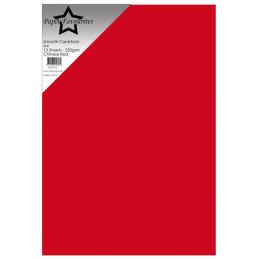 Paper Favourites - Smooth Cardstock A4 - Chinese Red - PFSS718