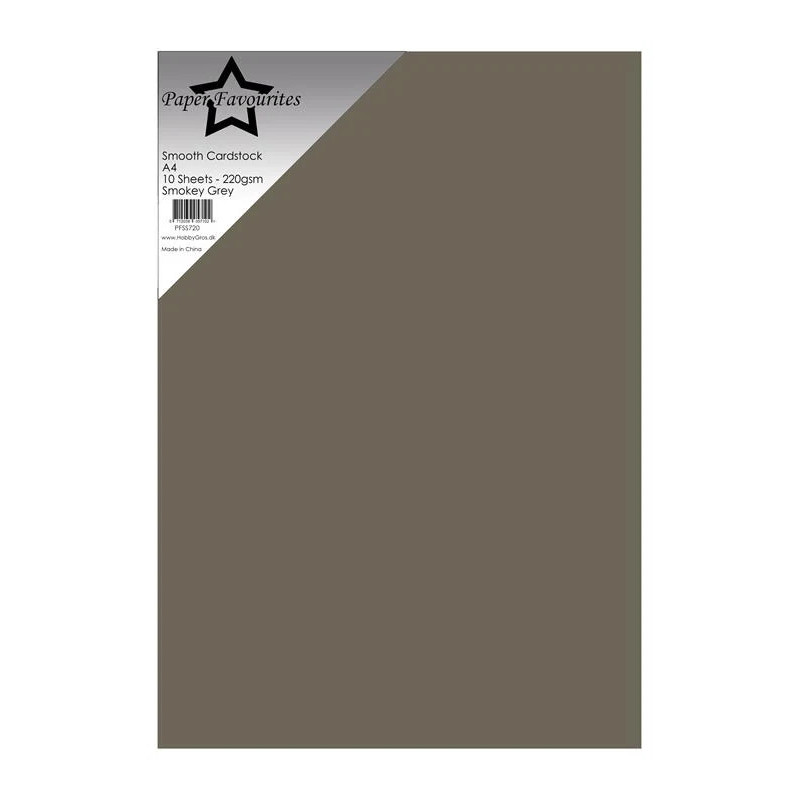 Paper Favourites - Smooth Cardstock A4 - Smokey Grey - PFSS720