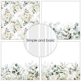 Simple And Basic - Papirpakke 15x15 - Soft And Elegant - SBP545