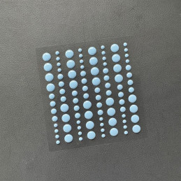Simple And Basic - Enamel Dots - Medium Blue