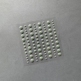 Simple And Basic - Enamel Dots - Moss Green
