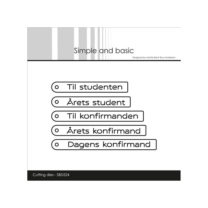 Simple And Basic - Danish Tag Texts - SBD524