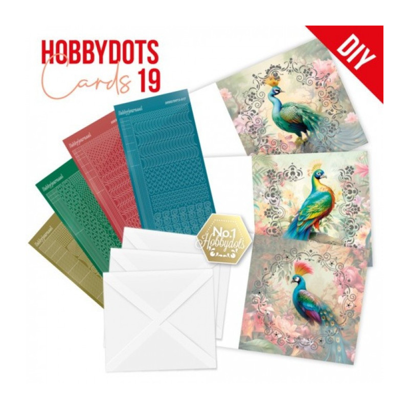 Dot And Do Cards 19 - Peacock
