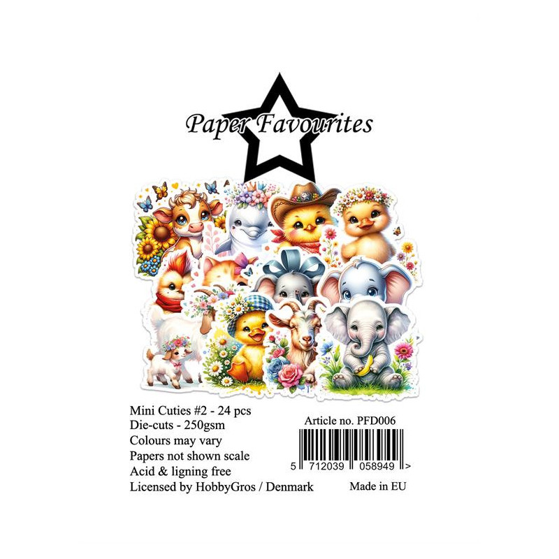 Paper Favourites - Die Cuts - Mini Cuties 2 - PFD006