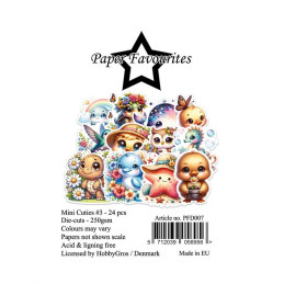 Paper Favourites - Die Cuts - Mini Cuties 3 - PFD007