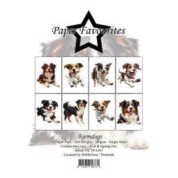 Paper Favourites - Papirpakke A6 - Farmdogs - PFA567