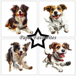 Paper Favourites - Papirpakke 15x15 - Farmdogs - PF526
