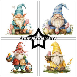 Paper Favourites - Papirpakke 15x15 - Easter Gnomes - PF527