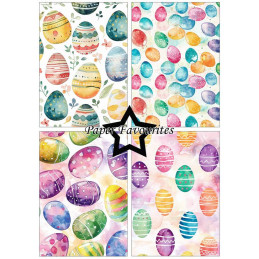 Paper Favourites - Papirpakke A5 - Easter Eggs - PFA166