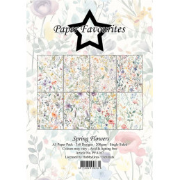 Paper Favourites - Papirpakke A5 - Spring Flowers - PFA167