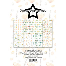 Paper Favourites - Papirpakke A5 - Watercolour Easter - PFA168