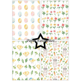 Paper Favourites - Papirpakke A5 - Watercolour Easter - PFA168