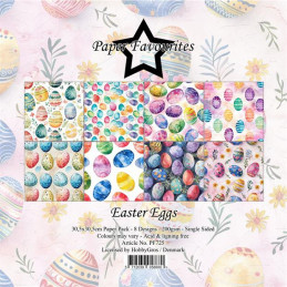 Paper Favourites - Papirpakke 30.5x30.5 - Easter Eggs - PF725