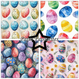 Paper Favourites - Papirpakke 30.5x30.5 - Easter Eggs - PF725