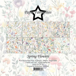 Paper Favourites - Papirpakke 30.5x30.5 - Spring Flowers - PF726