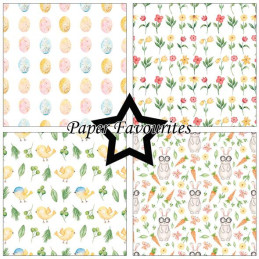 Paper Favourites - Papirpakke 30.5x30.5 - Watercolour Easter - PF727