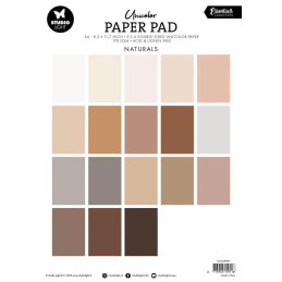 Studio Light - Paper Pad A4 - Naturels Tones