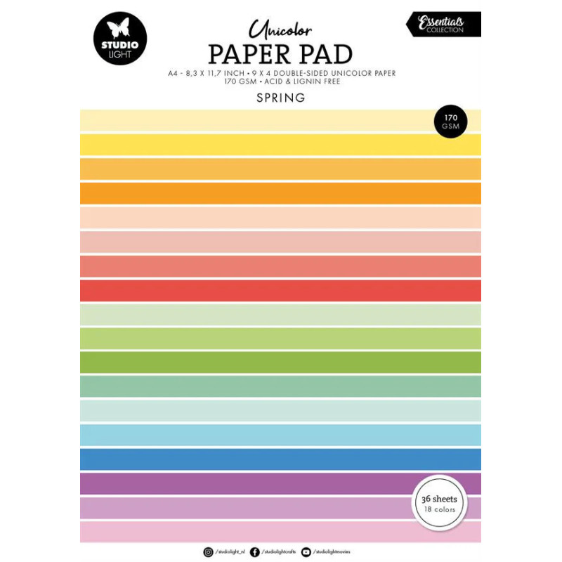 Studio Light - Paper Pad A4 - Spring Tones