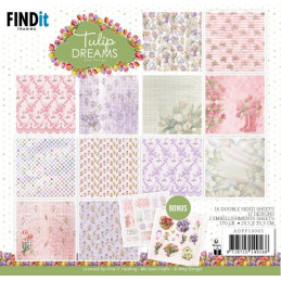 Amy Design - Papirblok - Tulip Dreams - ADPP10065