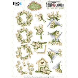 Pushout - Amy Design - Tulip Dreams - Romantic Tulips - SB10993