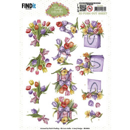 Pushout - Amy Design - Tulip Dreams - Colorful Tulips - SB10994