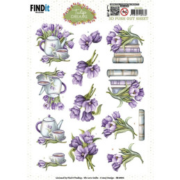 Pushout - Amy Design - Tulip Dreams - Purple Tulips - SB10996