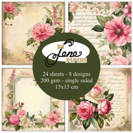 By Lene - Papirpakke 15x15 - Absolute Romance - BLP060