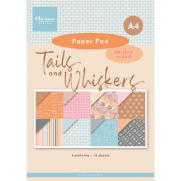 Marianne Design - Papirblok A4 - Tails & Whiskers - PK9202