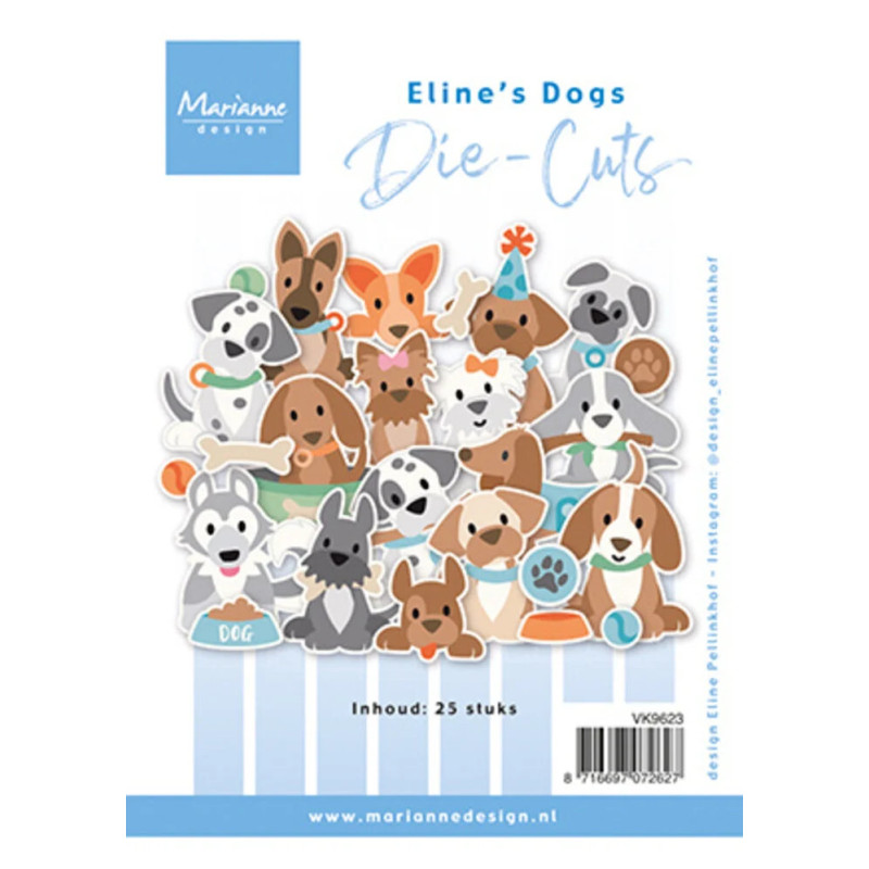 Marianne Design - Die-Cuts - Eline's Dogs - VK9623