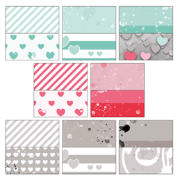 Design5 - Papirpakke A5 - SkyHearts - D502127P
