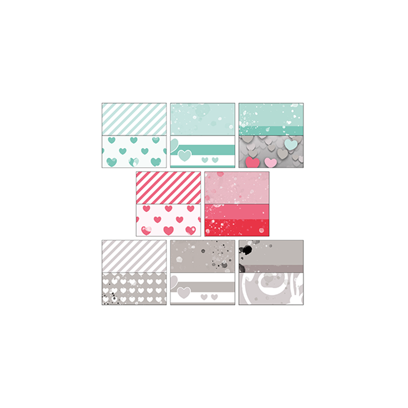 Design5 - Papirpakke A5 - SkyHearts - D502127P