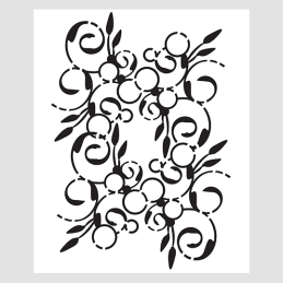 Design5 - Stencil - Swirly Swirl
