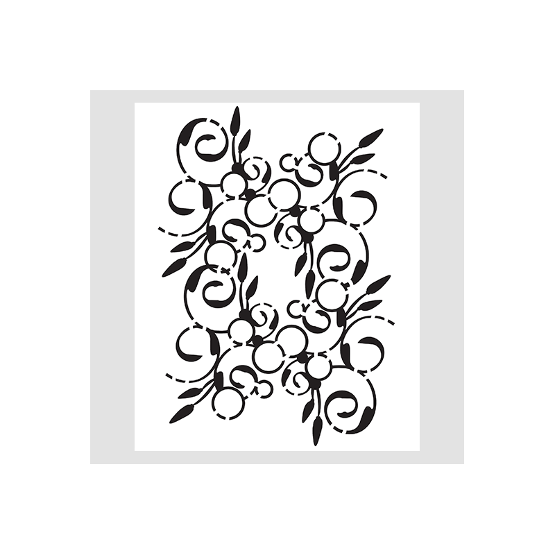 Design5 - Stencil - Swirly Swirl - D500066S