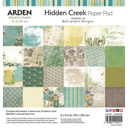 Arden Creative Studio - Papirblok 20x20 - Hidden Creek