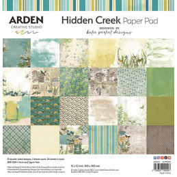 Arden Creative Studio - Papirblok 30x30 - Hidden Creek