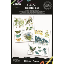 Arden Creative Studio - Rub-On Transfer Set - Hidden Creek