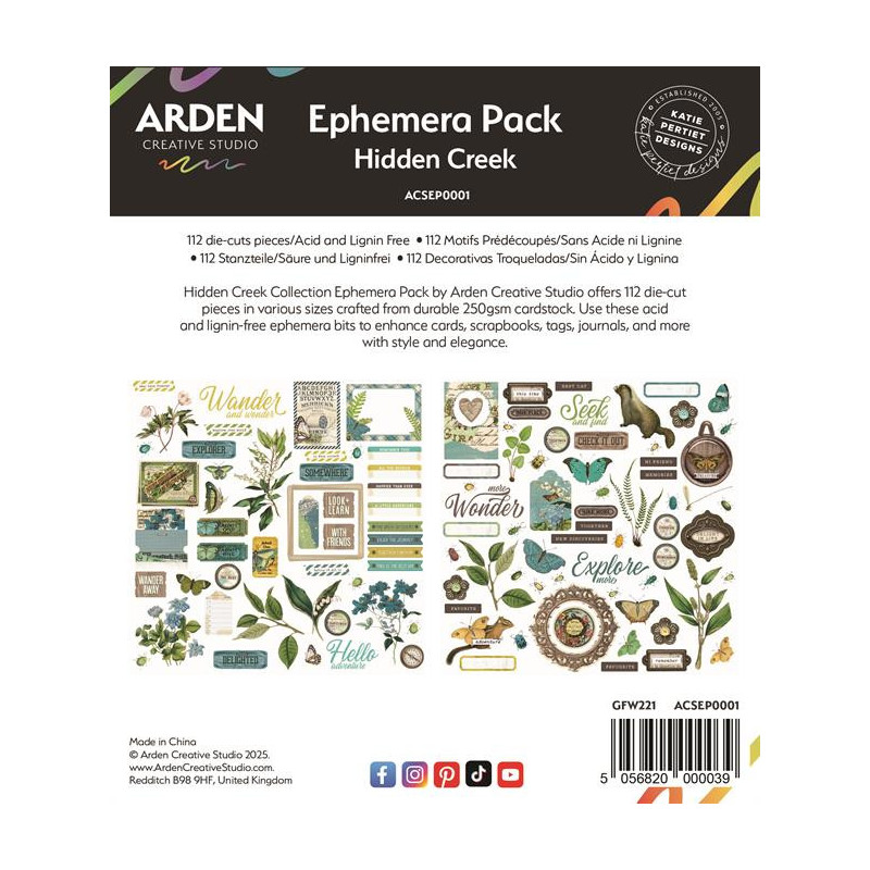 Arden Creative Studio - Ephemera Pack - Hidden Creek