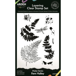 Arden Creative Studio - Clear Stamp - Maker Series - Fern Valley Layering