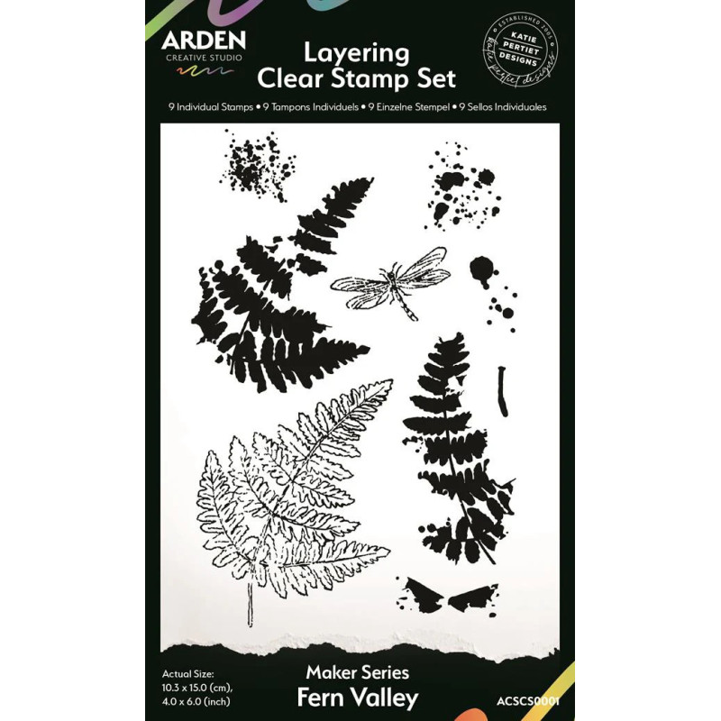 Arden Creative Studio - Clear Stamp - Maker Series - Fern Valley Layering