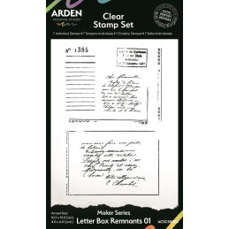Arden Creative Studio - Clear Stamp - Maker Series - Letter Box Remnants