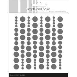 Simple And Basic - Enamel Dots - Charcoal