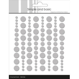 Simple And Basic - Enamel Dots - Light Grey