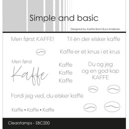 Simple And Basic - Stempel - Men Først KAFFE! - SBC200