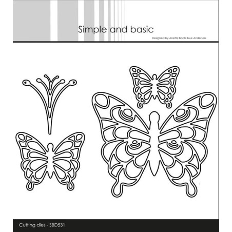 Simple And Basic - Simple Butterflies Outline - SBD531