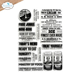 Elizabeth Craft Designs - Stamps - Planner Essentials - Let's Eat