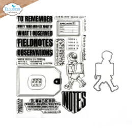 Elizabeth Craft Designs - Stamp And Die Set - Planner Essentials - Field Notes