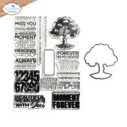 Elizabeth Craft Designs - Stamp And Die Set - Planner Essentials - Tree Of Life